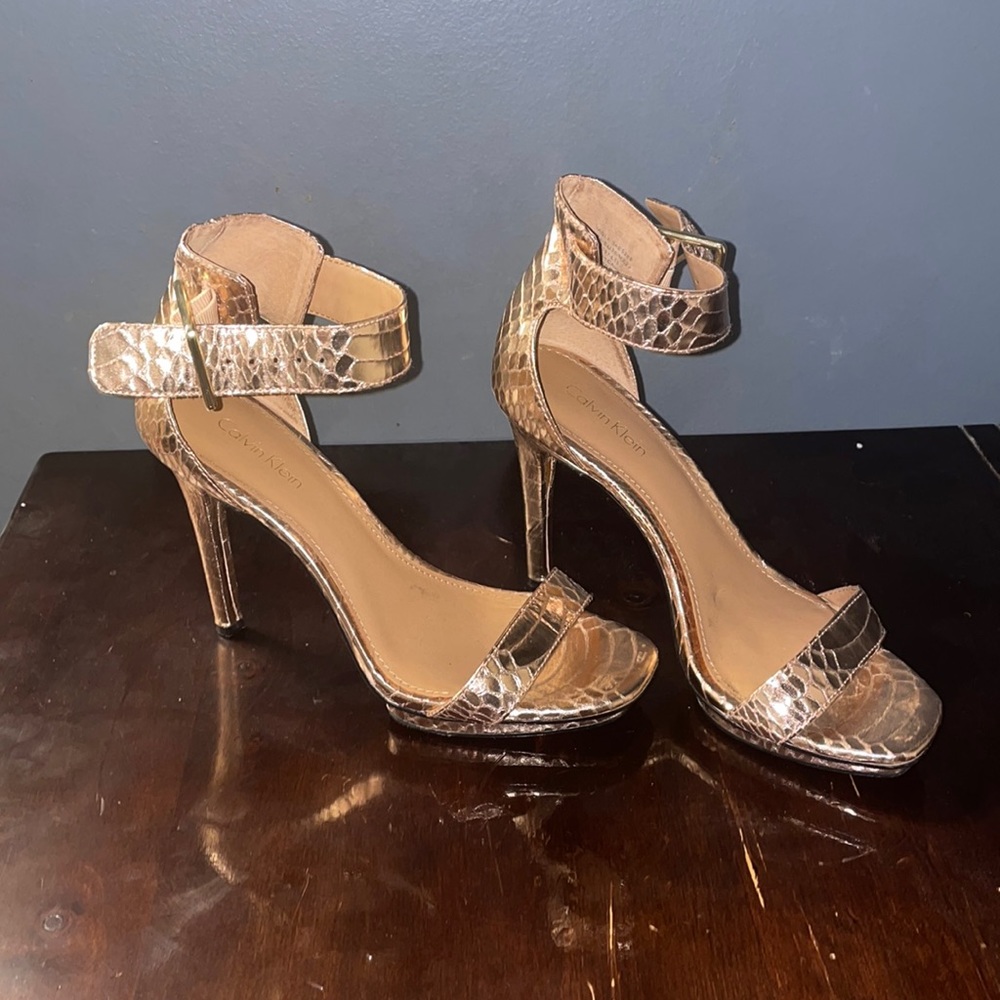 Rose Gold Calvin Klein Heels